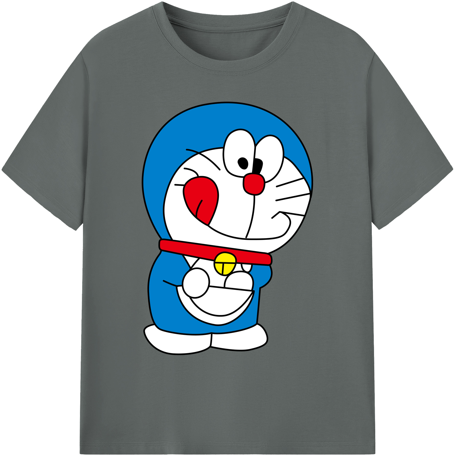 （画像用） ドラえもん Doraemon 綿100％ メンズ半袖Tシャツ｜肌触りやわらか＆通気性
